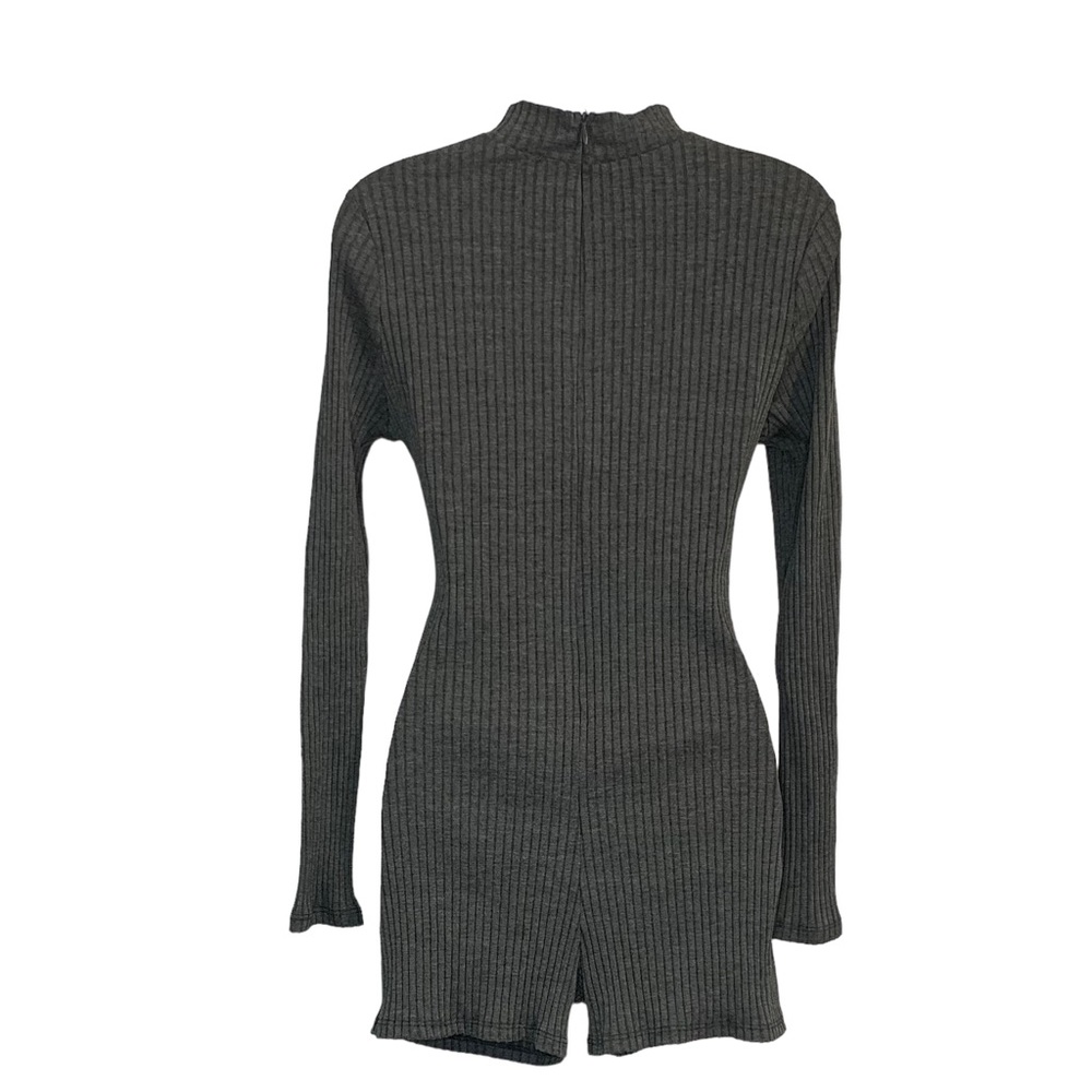 FASHION NOVA Chloe Ribbed Ruched Romper - Picture 6 of 10